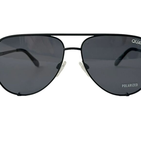 NEW Quay Australia High Key Micro Polarized Sunglasses Black Smoke - Picture 9 of 9